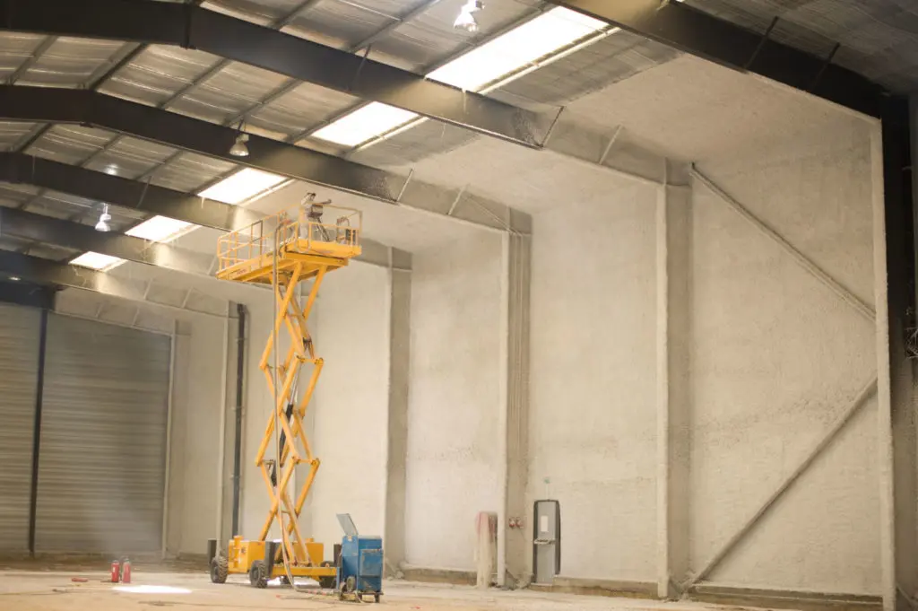 Travaux de flocage et isolation, vue 4