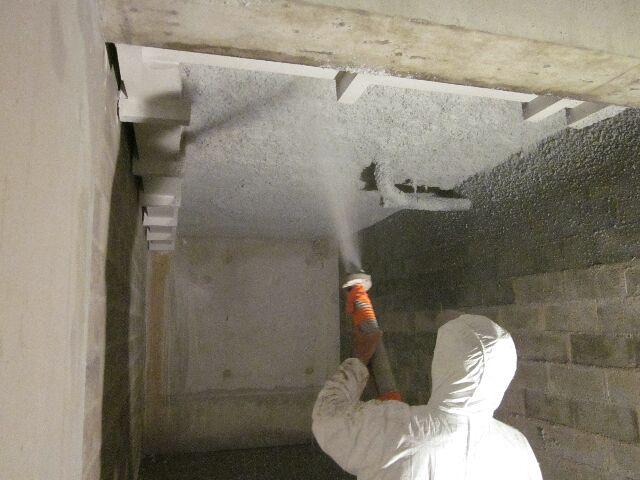 Travaux de flocage et isolation, vue 5